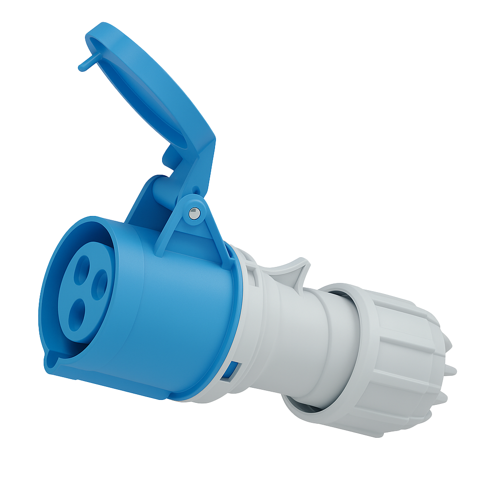 As - Schwabe Xperts CEE Plastic Cable Reel With CEE Socket 400 V, 16 A, 2 X Protective Contact Sockets 230 V, 16 A, H07RN-F 5G2.5, 1 X CEE Socket 400 V