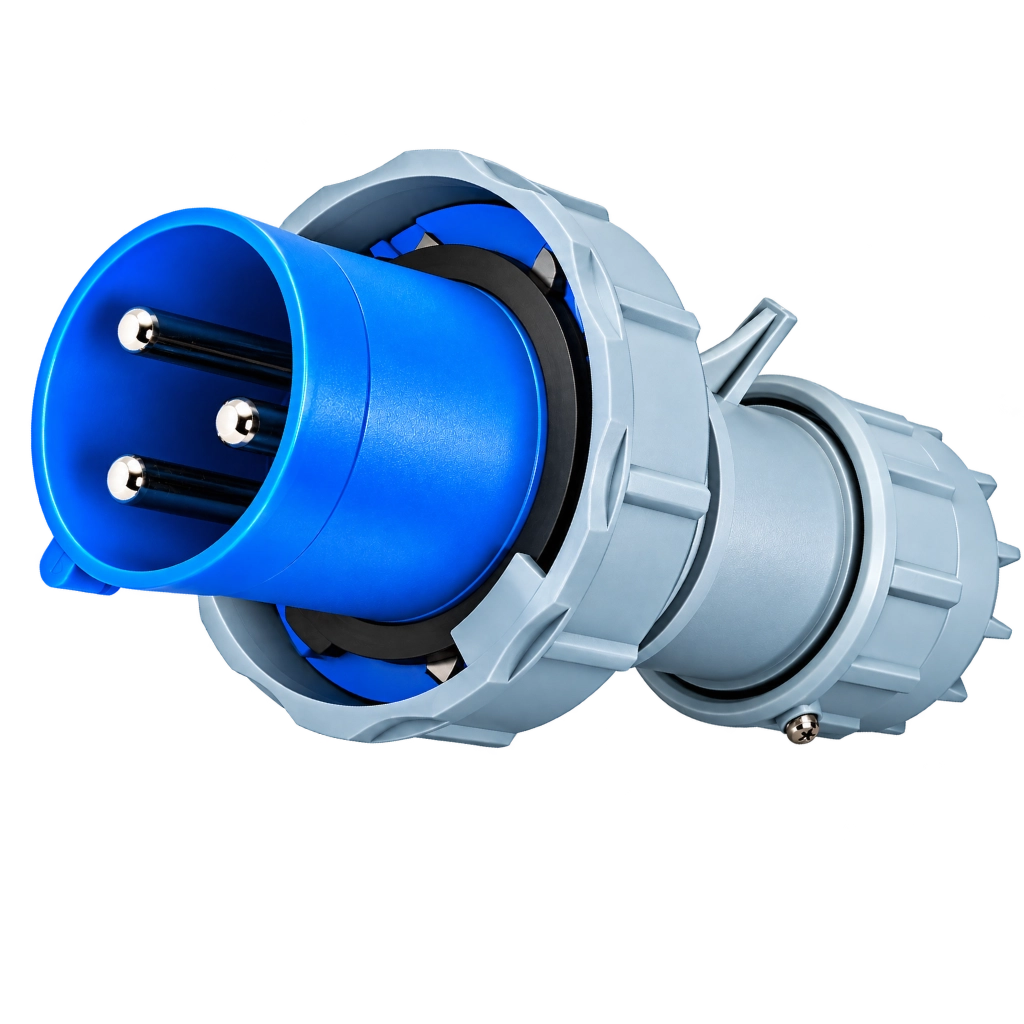 CEE Form 2P+E 63A IP67 Plug